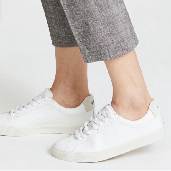 Veja Shoes - Veja Esplar Leather White Shoes